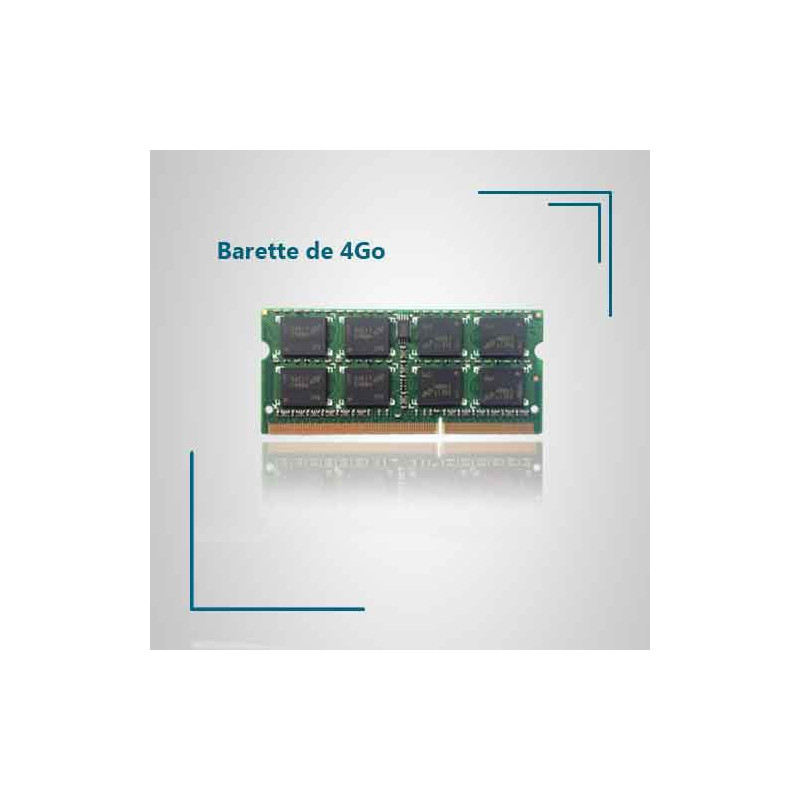 4 Go de ram pour pc portable Acer ASPIRE 4810TZ-4161
