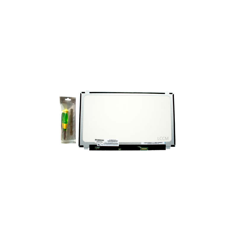 Écran de remplacement pour dalle thinborder avec attaches 15.6 Full HD de type NV156FHM-N45