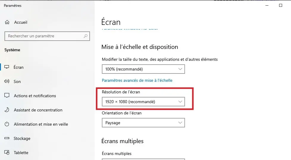 La résolution d'une dalle lcd est importante pour la compatibilité